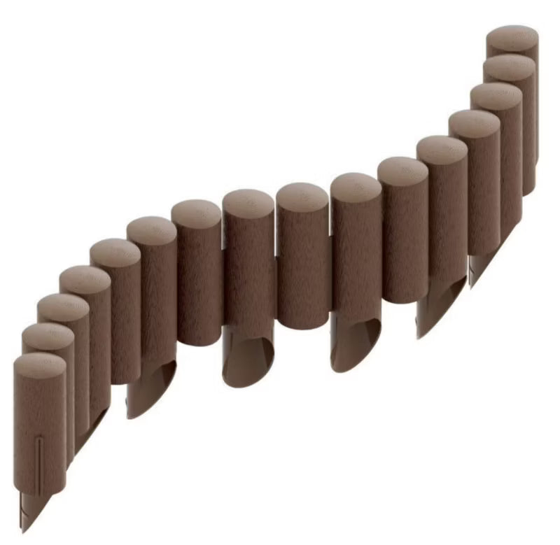 Havebedskant Palisade 25,5 cm 2,3 m Brun