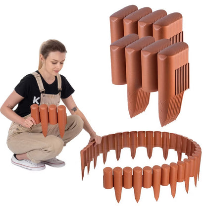 Havebedskant Palisade 5m Plastik Terrakotta