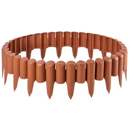 Havebedskant Palisade 5m Plastik Terrakotta