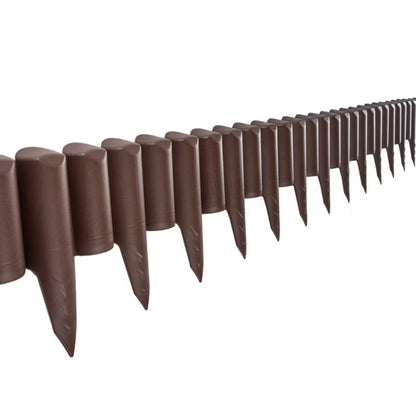 Havebedskant Plastik 5 m Brun