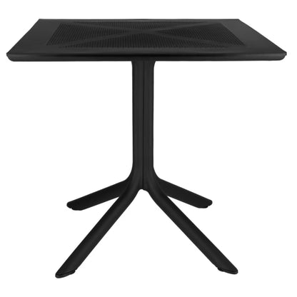 Havebord 80x80 cm Sort Plastik