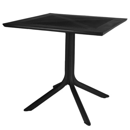 Havebord 80x80 cm Sort Plastik