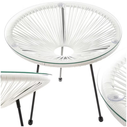 Havebord Acapulco Rund 50 cm Creme