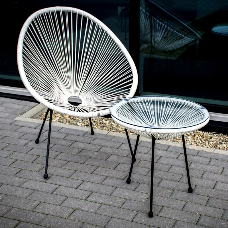Havebord Acapulco Rund 50 cm Creme