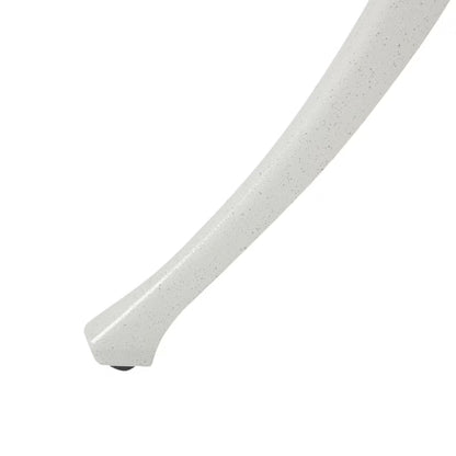 Havebord Ancona Rund 90 cm Hvid Aluminium