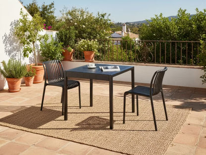 Havebord Bartica 81x84 cm Sort