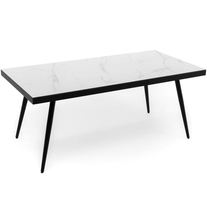 Havebord Belize 180x77 cm Hvid Aluminium HPL