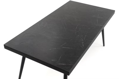 Havebord Belize 180x77 cm Sort Aluminium HPL