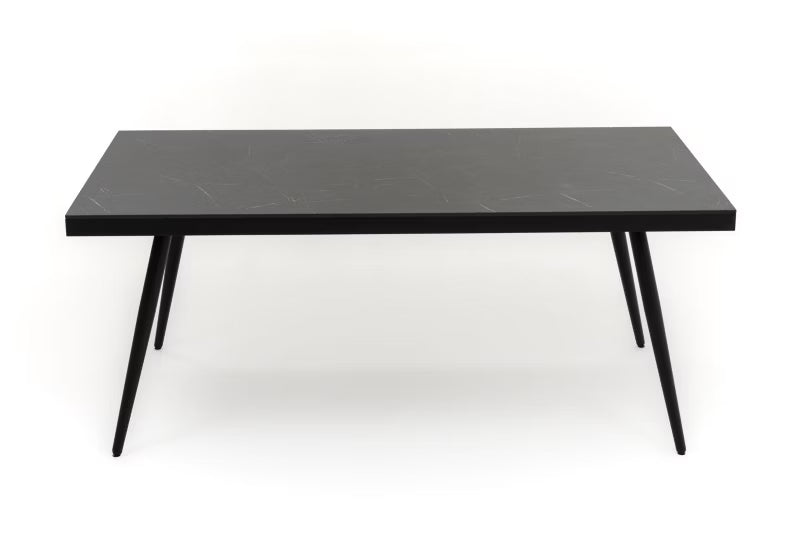 Havebord Belize 180x77 cm Sort Aluminium HPL