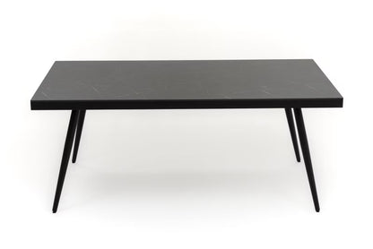 Havebord Belize 180x77 cm Sort Aluminium HPL