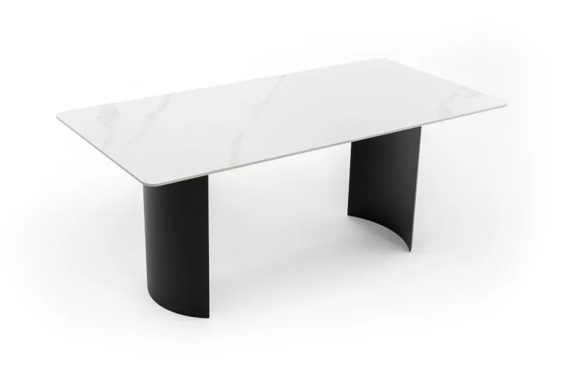Havebord BELIZE LUX 180x76 cm Hvid Keramisk Bordplade