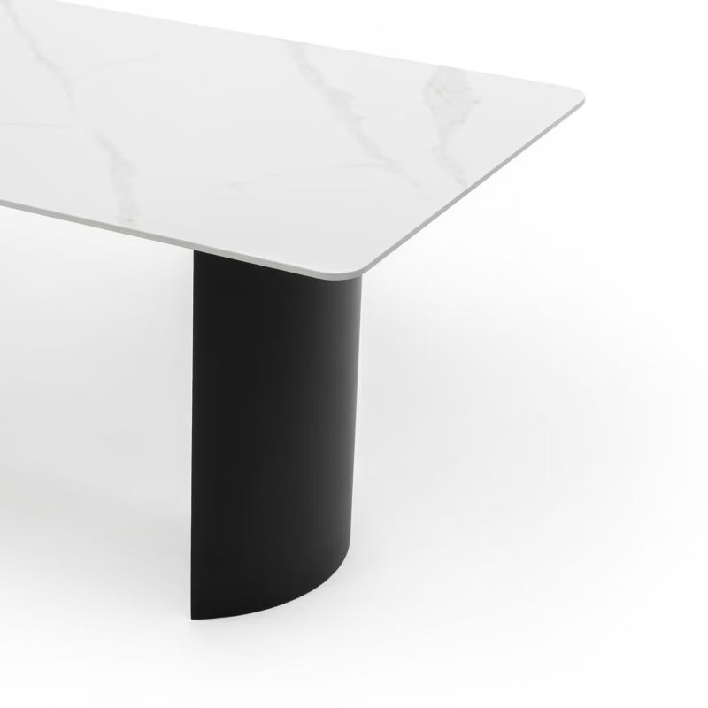 Havebord BELIZE LUX 180x76 cm Hvid Keramisk Bordplade