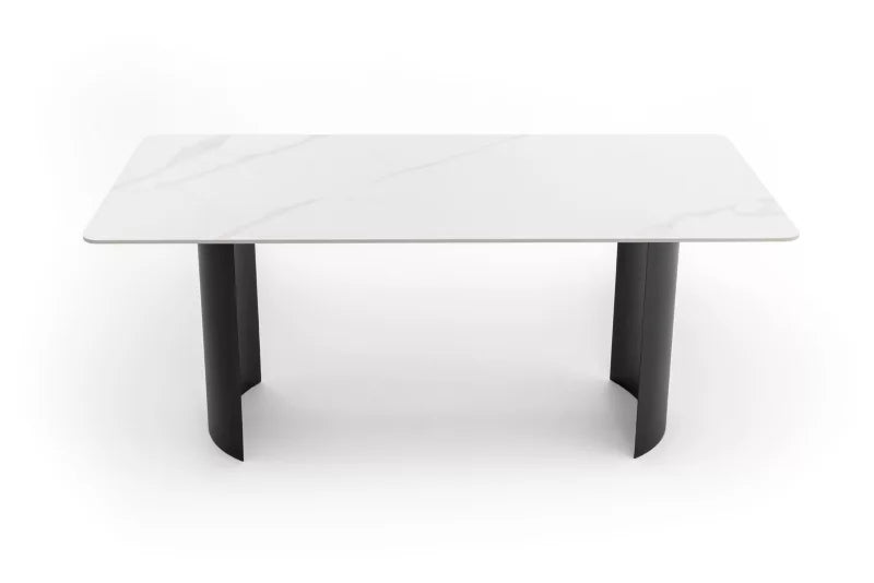 Havebord BELIZE LUX 180x76 cm Hvid Keramisk Bordplade