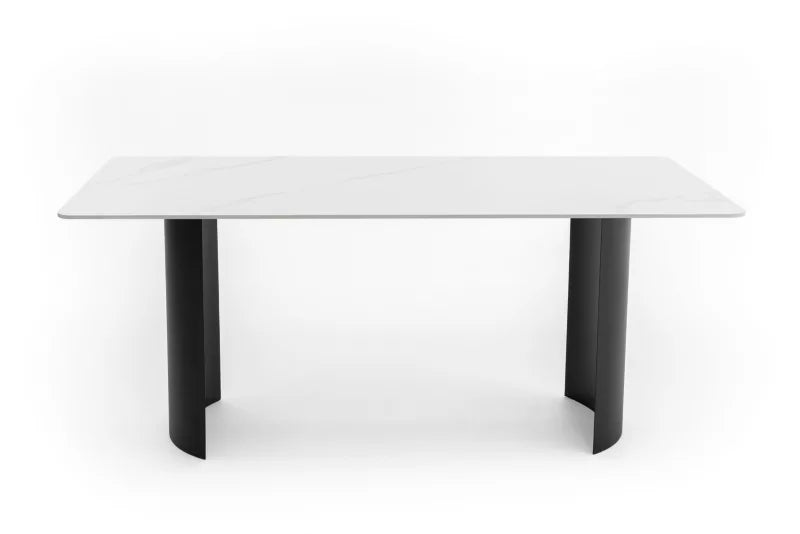 Havebord BELIZE LUX 180x76 cm Hvid Keramisk Bordplade