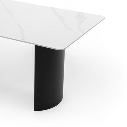 Havebord BELIZE LUX 180x76 cm Hvid Keramisk Bordplade