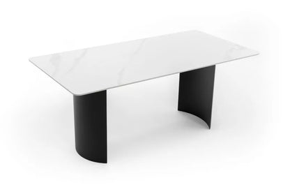 Havebord BELIZE LUX 180x76 cm Hvid Keramisk Bordplade