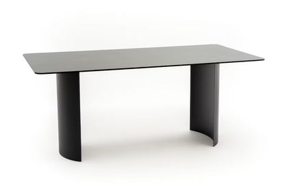 Havebord BELIZE LUX 180x76 cm Sort Aluminium