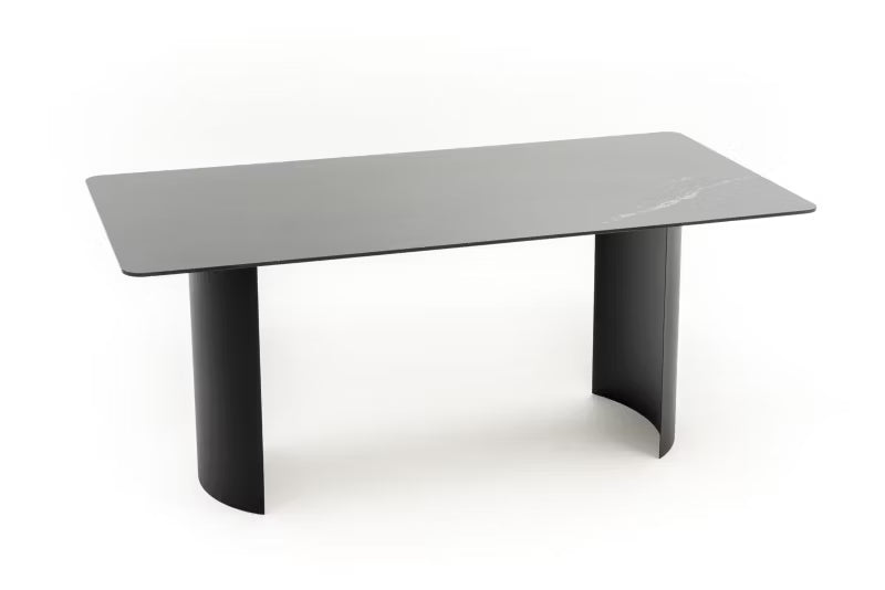 Havebord BELIZE LUX 180x76 cm Sort Aluminium