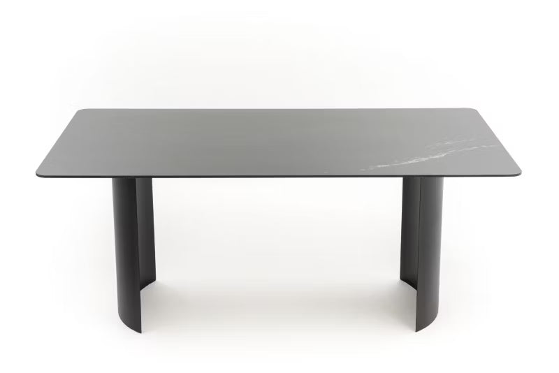 Havebord BELIZE LUX 180x76 cm Sort Aluminium