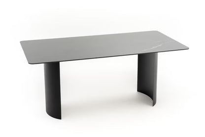 Havebord BELIZE LUX 180x76 cm Sort Aluminium