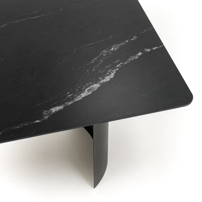 Havebord BELIZE LUX 180x76 cm Sort Aluminium