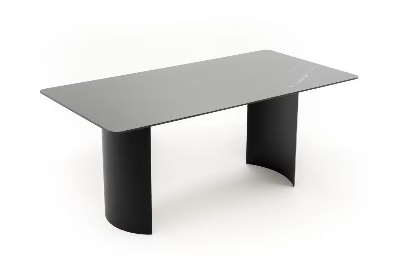 Havebord BELIZE LUX 180x76 cm Sort Aluminium