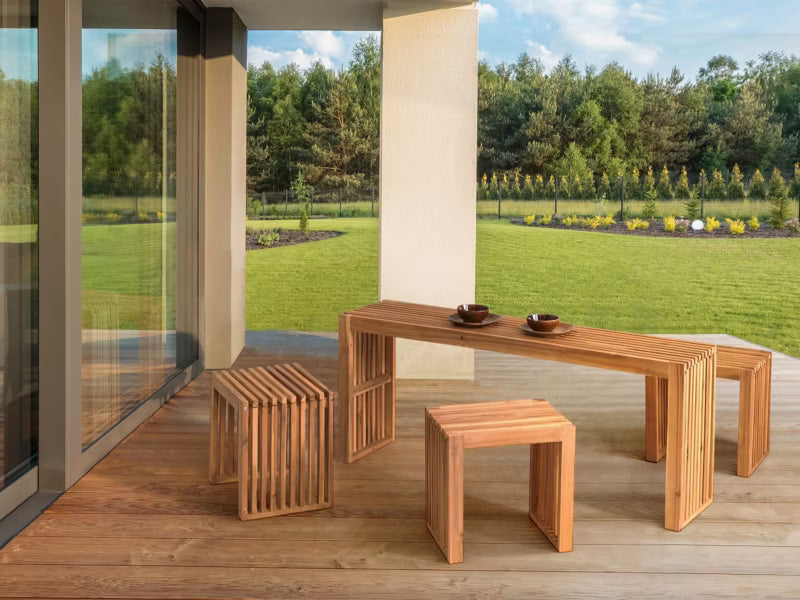 Havebord Bellano 150x35 cm Brun Akacietræ