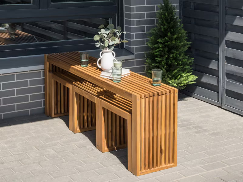 Havebord Bellano 150x35 cm Brun Akacietræ