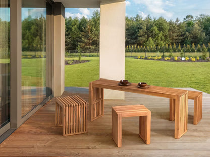 Havebord Bellano 150x35 cm Brun Akacietræ