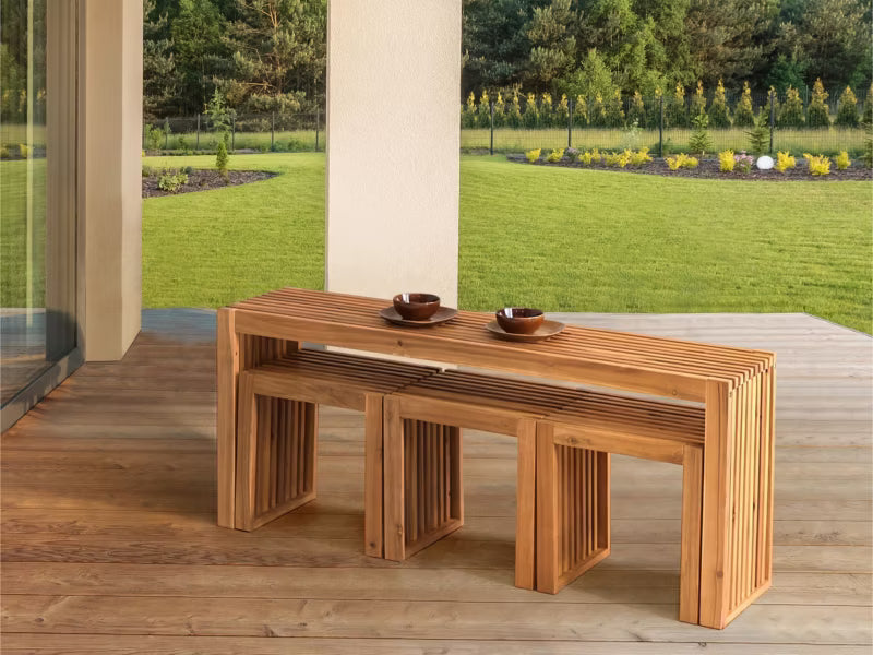 Havebord Bellano 150x35 cm Brun Akacietræ