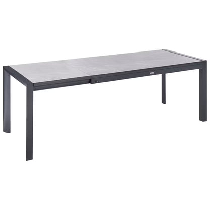Havebord Binasco 160/220x90 cm Grå Udtrækkeligt
