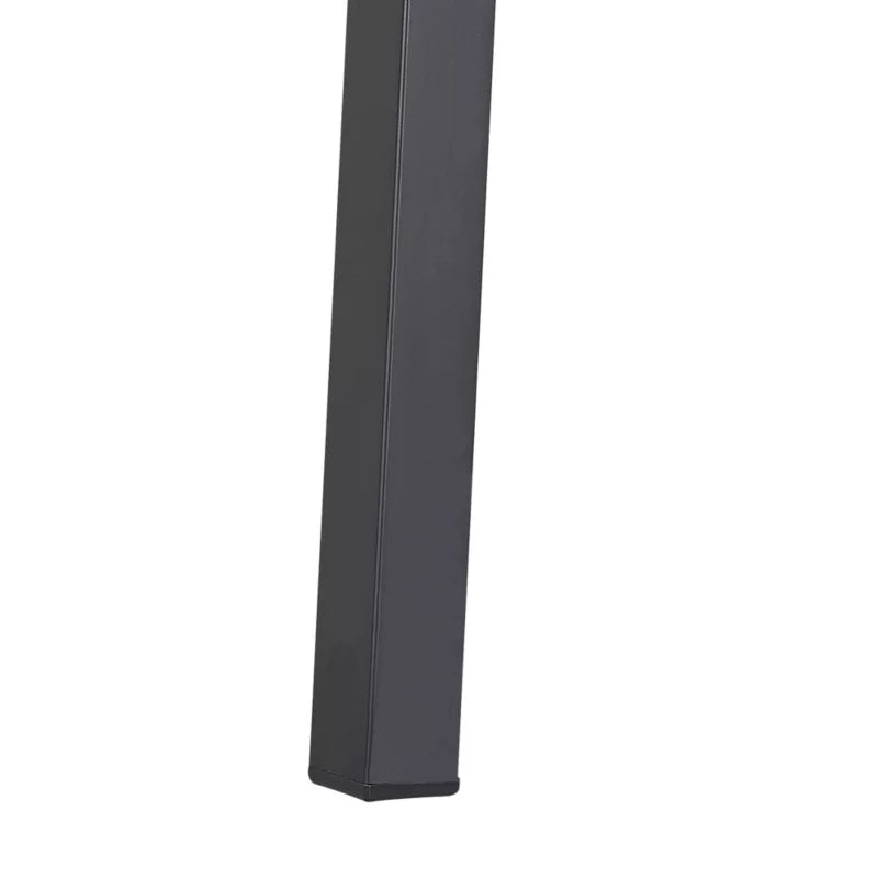 Havebord Canetto 150x90 cm Sort Aluminium