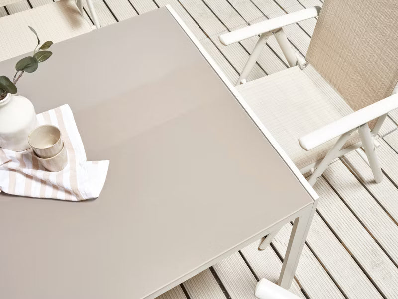 Havebord Catania 160x91 cm Glas