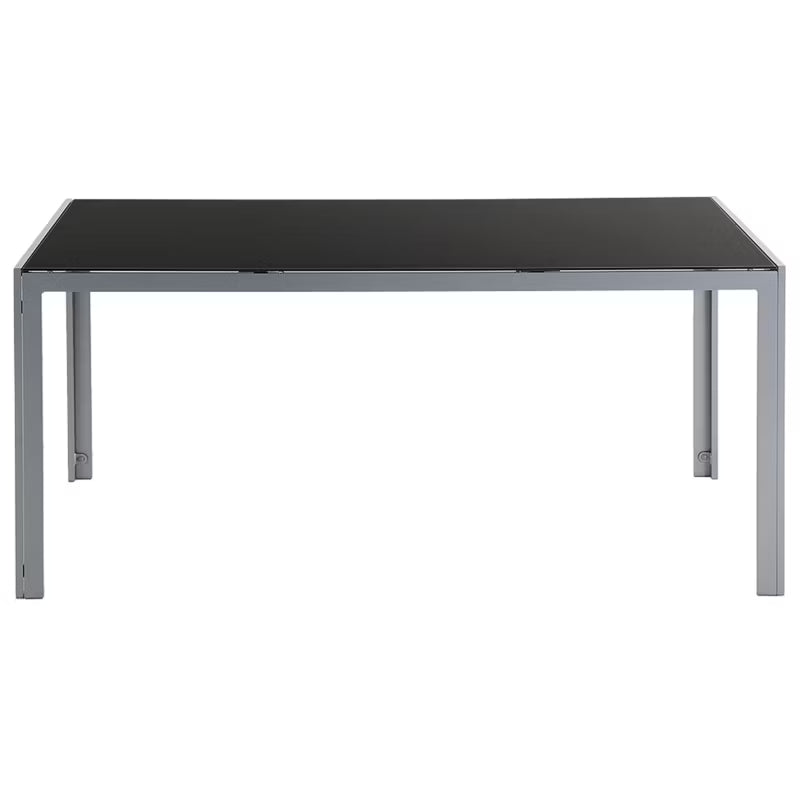 Havebord Catania 160x91 cm Sort Glas