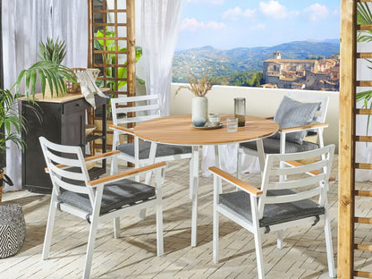 Havebord Cavoli Ø105 cm Brun Aluminium