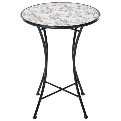 Havebord Collio 60x60 cm Sort Metal