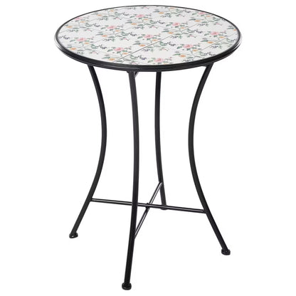 Havebord Collio 60x60 cm Sort Metal
