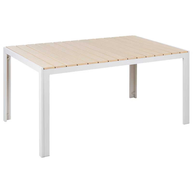 Havebord Como 150x90 cm Beige Aluminium