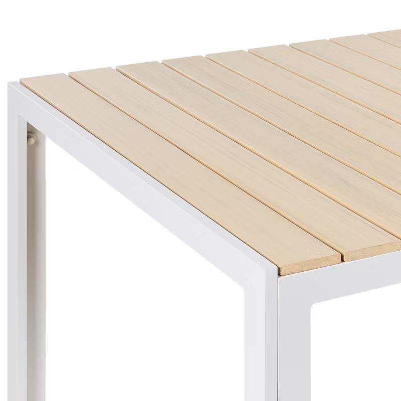 Havebord Como 150x90 cm Beige Aluminium