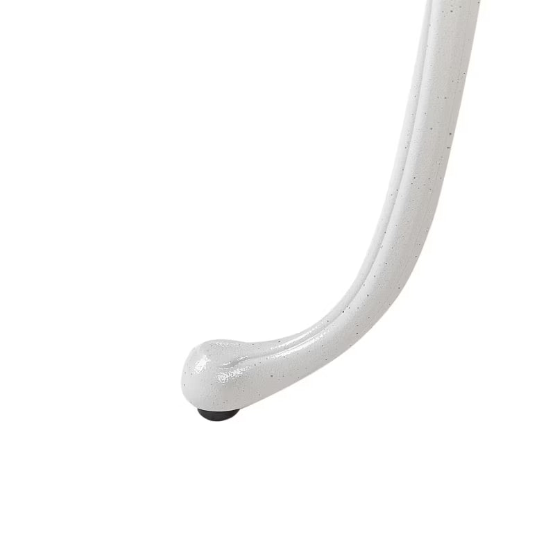 Havebord Dascio Rund 61 cm Brækket Hvid Aluminium