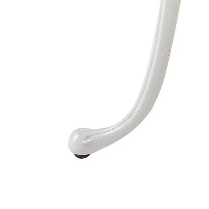 Havebord Dascio Rund 61 cm Brækket Hvid Aluminium