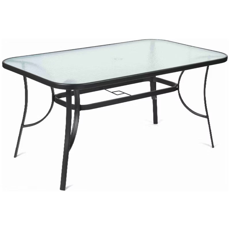 Havebord FDZN 5020 150x90 cm Sort Aluminium