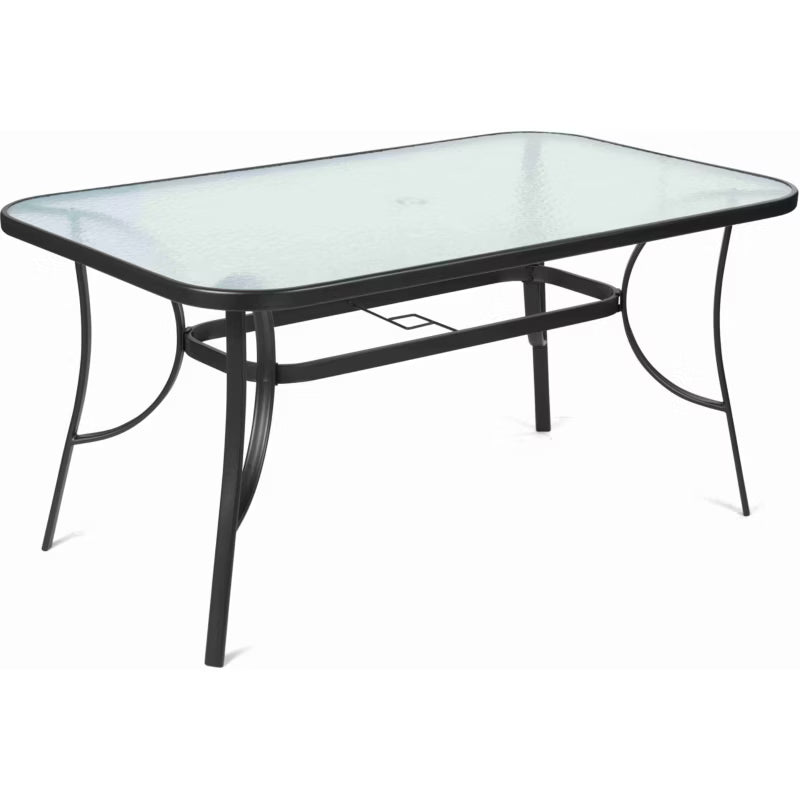 Havebord FDZN 5020 150x90 cm Sort Aluminium