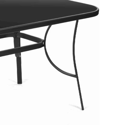 Havebord FDZN 5030 150x90 cm Sort Aluminium
