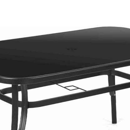 Havebord FDZN 5030 150x90 cm Sort Aluminium