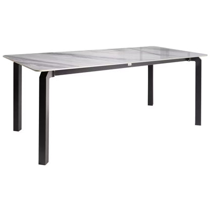 Havebord Feletto 180x90 cm Grå Marmorlook