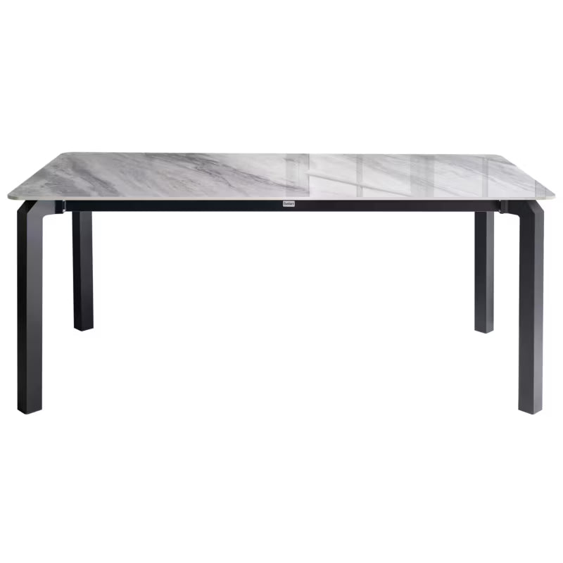 Havebord Feletto 180x90 cm Grå Marmorlook
