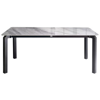 Havebord Feletto 180x90 cm Grå Marmorlook