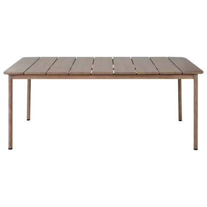 Havebord Flavia 185x96 cm Brun Aluminium
