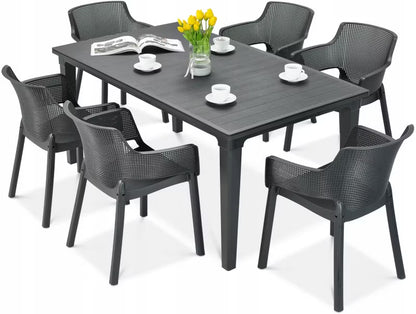 Havebord Futura 165x95 cm Cappuccino